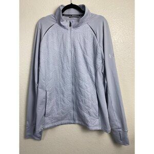 Under Armour Mens ColdGear Reactor Hybrid Gray Jacket Size XXL Golf Quilted Fall